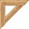 Ekena Millwork Traditional Traditional Rough Sawn Bracket w/ Offset Brace, Western Red Cedar, 8"W x 34"D x 34"H BKT0806X34X34TRA01RWR - alternate 4